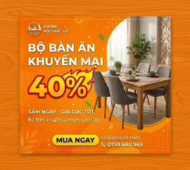 Banner Bàn ăn Khuyến Mại